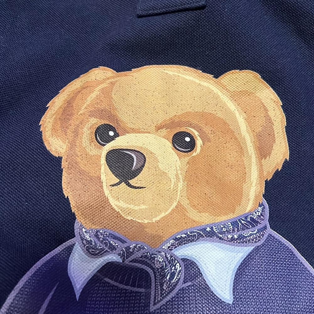NWT Polo Ralph Lauren blue USA Bear Polo Shirt - Picture 4 of 6
